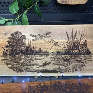 Dragonflies in Wetlands Serving / Charcuterie Board